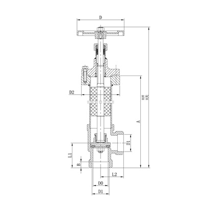 CRYOGENIC GLOBE VALVE VACUUM JACKETED DZJ-40J2